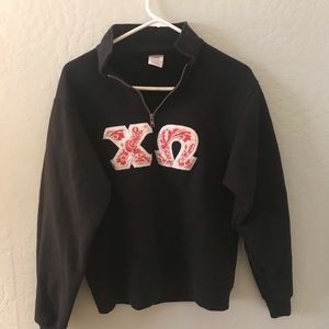 Chi Omega Double Stitch Pullover